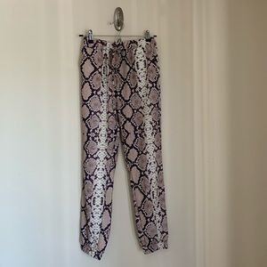 Snake Print Joggers